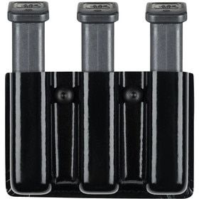 safariland 775 slimline open top triple magazine pouch features an STX high gloss finish and holds 3 smith & wesson mp mags